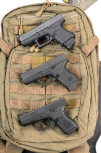 Dal basso, la G42, la G43 e la G26 Gen4