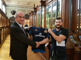 Le Zebre Rugby in visita a Beretta Le zebre del rugby in visita a Beretta