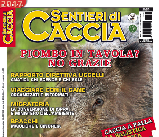 Sentieri di Caccia marzo 2017: dal 28 febbraio vi aspetta in edicola sentieri di caccia marzo 2017
