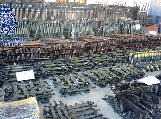 Diecimila armi sequestrate in Spagna