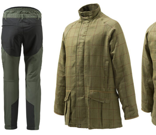 Beretta veste la caccia: pantaloni Light 4 Way Stretch e giaccone linea St James beretta abbigliamento da caccia