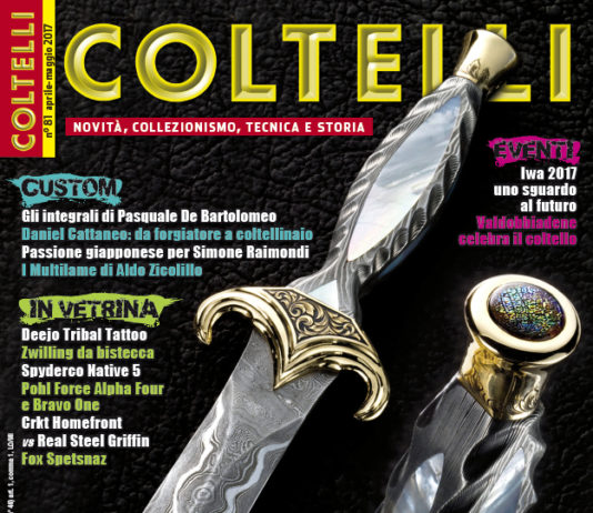 Coltelli, in edicola il numero di aprile-maggio 2017 cover Coltelli 81