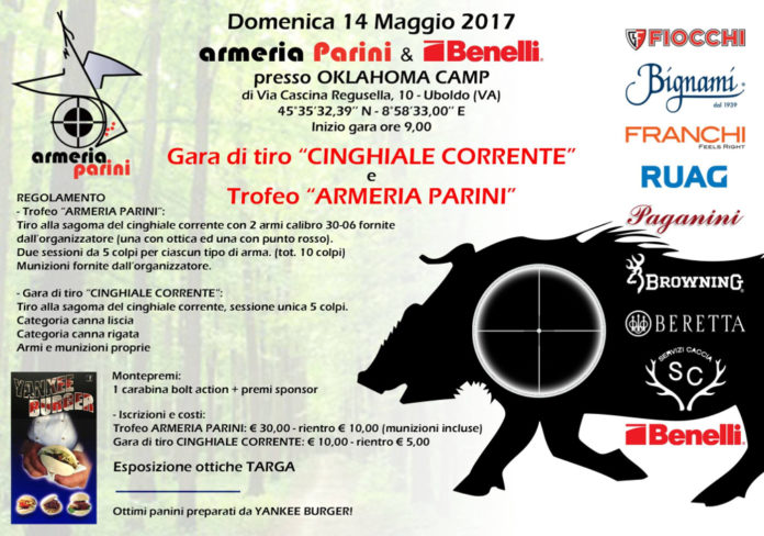 Gara di tiro cinghiale corrente e Trofeo Armeria Parini