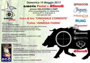 L'Oklahoma Camp di Uboldo (VA) ospita la gara di tiro al cinghiale corrente e il Trofeo Armeria Parini, organizzati da Benelli e dall'omonima armeria.