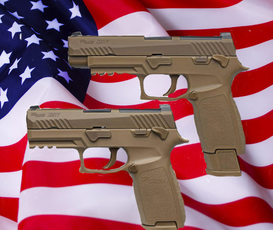 No ai ricorsi, ufficiale la Sig Sauer per l’esercito americano Sig Sauer P320 Bandiera