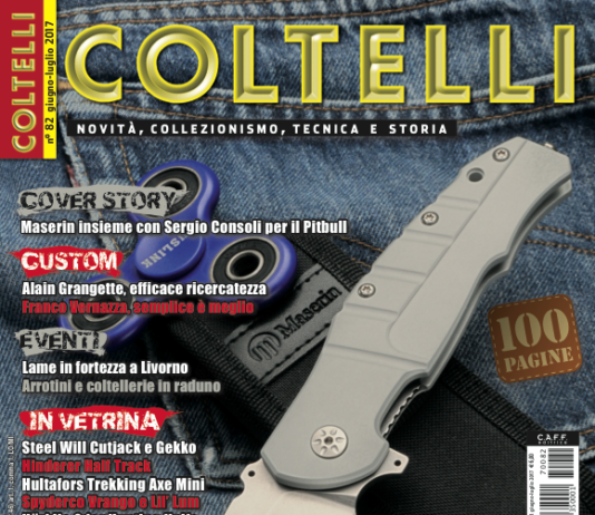Coltelli, in edicola il numero di giugno-luglio 2017 cover coltelli 82