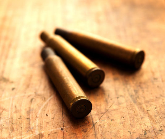 Il padre perse le proprie, niente più armi al figlio collezionista Bullets on floor