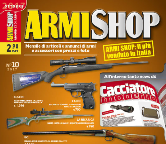 Armi Shop ottobre 2017 vi aspetta in edicola! Armi Shop ottobre 2017