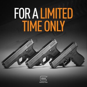 Glock ha annunciato il lancio di un'edizione limitata delle G17, G19 e G22 col sistema di grip RTF2, studiato per l'utilizzo con guanti tattici.