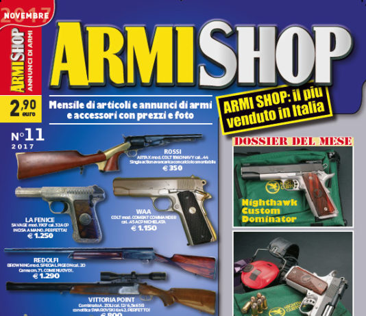 Armi Shop novembre 2017 vi aspetta in edicola! Armi Shop novembre 2017