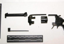 Fa a pezzi revolver e lo getta nella spazzatura Fa a pezzi revolver e lo getta nella spazzatura