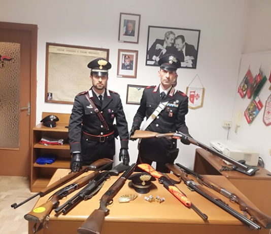 Furto dell’arma dall’auto, sequestrati tutti gli altri fucili