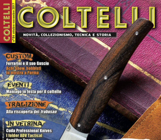 Coltelli, in edicola il numero di ottobre-novembre 2017 cover Coltelli 84 ott-nov 2017