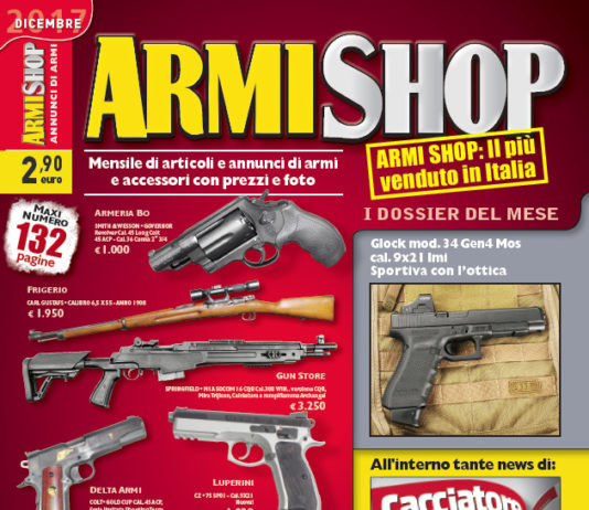 Armi Shop dicembre 2017 vi aspetta in edicola! Armi Shop dicembre 2017