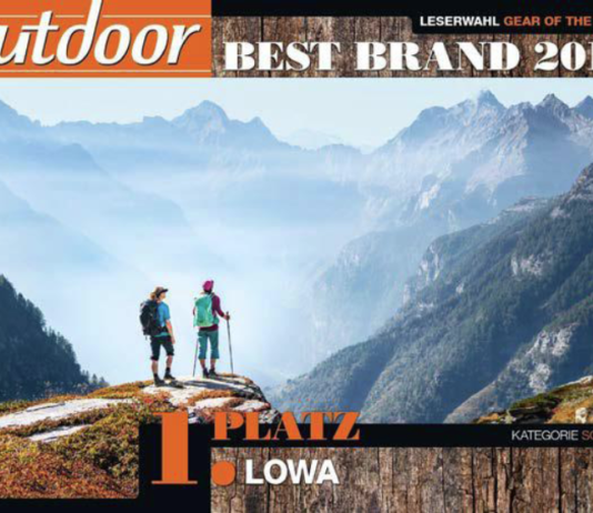 A Lowa il premio Best Brand 2017 di Outdoor Magazine Best Brand