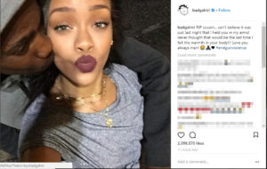 Tavon Kaiseen Alleyne, il cugino di Rihanna, è morto la sera di Santo Stefano e la cantante barbadiana chiede di porre un freno alla violenza con le armi da fuoco.