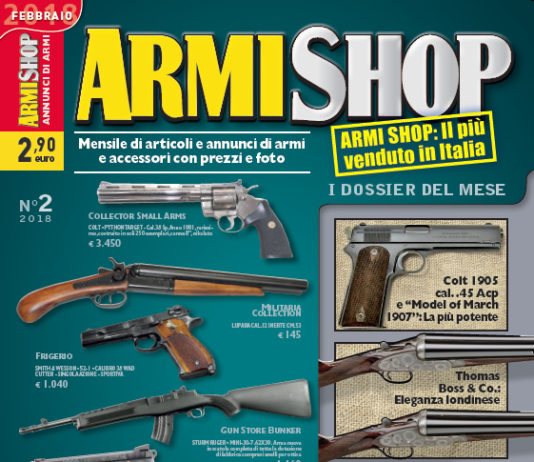 Armi Shop febbraio 2018 vi aspetta in edicola! Armi Shop febbraio 2018