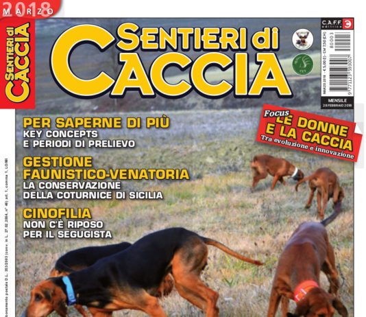Sentieri di Caccia marzo 2018 in edicola dal 28 febbraio Sentieri di Caccia marzo 2018