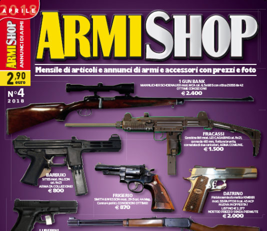 Armi Shop aprile 2018 vi aspetta in edicola! Armi Shop aprile 2018