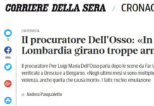 Conarmi commenta l’intervista al procuratore generale di Brescia