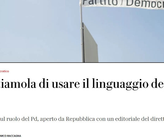 Crisi della sinistra: nel dibattito su Repubblica anche passaggio su armi e legittima difesa