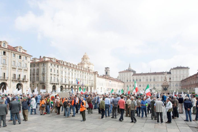 Protesta dei cacciatori