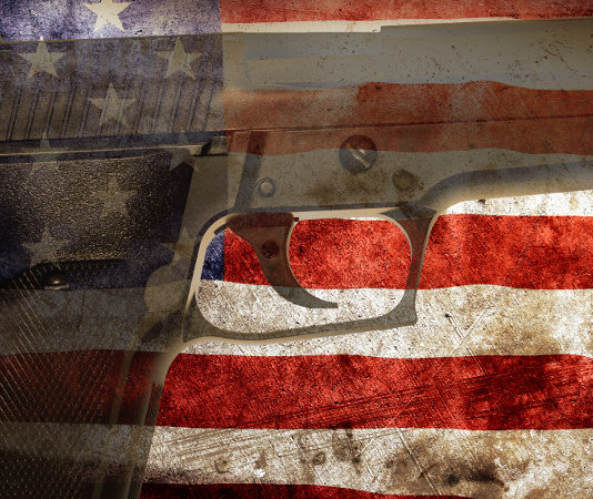 Verso il referendum sulle armi Us flag gun
