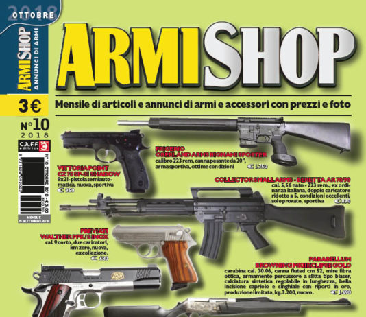 Armi Shop ottobre 2018 vi aspetta in edicola! Armi Shop ottobre 2018