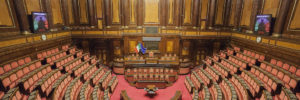 aula del senato vuota: riforma della legittima difesa