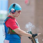 Zuzana Rehak Stefecekova spara con Fiocchi al campionato del mondo di tiro