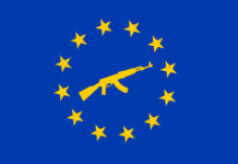 Nuova Direttiva armi: Conarmi organizza due seminari di aggiornamento bandiera europea con fucile automatico: nuova direttiva armi