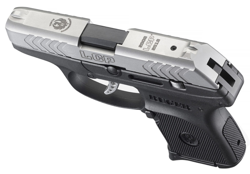 Ruger LCP 10th Anniversary vista dall'alto.