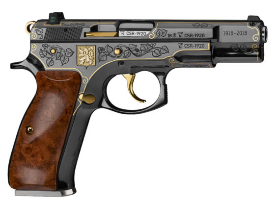 fianco destro della pistola da collezione cz 75 republika