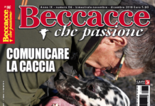 Beccacce che Passione n° 6 novembre-dicembre 2018, in edicola dal 3 novembre Beccacce che Passione 6