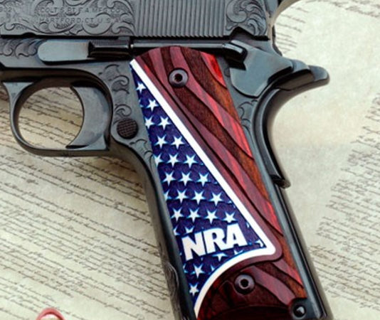Le guancette per la 1911 targate NRA guancette per la 1911 targate nra