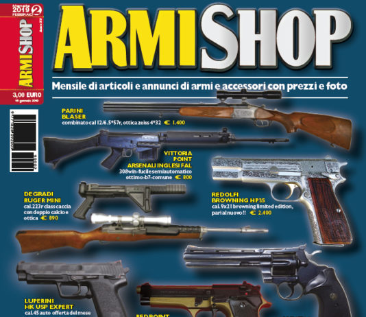 Armi Shop febbraio 2019 vi aspetta in edicola! Armi Shop febbraio 2019