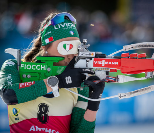 Biathlon: Dorothea Wierer vince in Coppa del mondo, Fiocchi esulta Dorothea Wierer al poligono di Anterselva