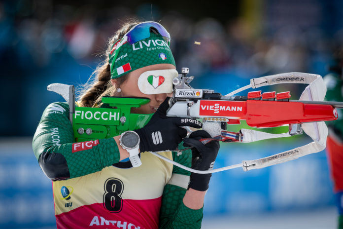 Dorothea Wierer al poligono di Anterselva