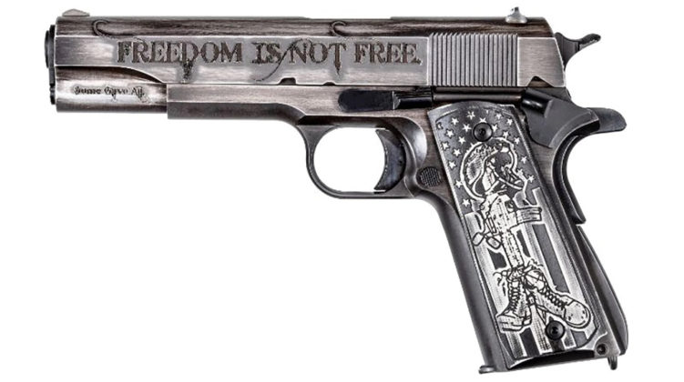 lato sinistro della pistola custom 1911 Auto Ordnance I Stand