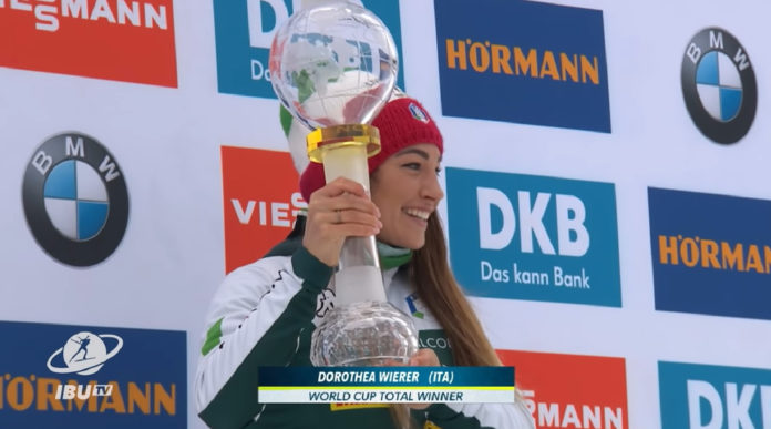 Dorothea Wierer oro nel campionato del mondo di biathlon