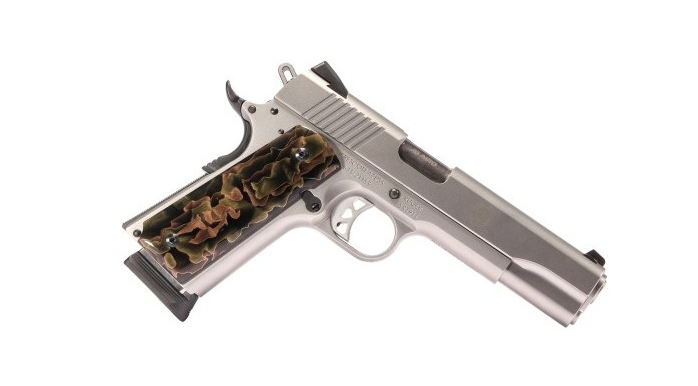guancette per pistola 1911 Pachmayr Raffir Alume marroni