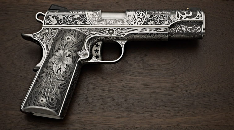 pistola da collezione 1911 Cabot Oak Custom Le Nouveau