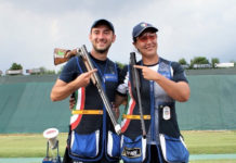 Coppa del Mondo di tiro a volo: l’Italia esulta nello skeet e prende il volo nel medagliere Gabriele Rossetti e Diana Bacosi vincono la medaglia d'oro nella Coppa del Mondo di tiro a volo, specialità skeet mixed team