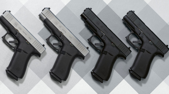 pistole glock g43x e g48 argento e total black