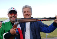 Coppa del mondo di tiro a volo: l’Italia chiude in testa al medagliere Luigi Lodde festeggia insieme ad Andrea Benelli la conquista della medaglia d'oro nella coppa del mondo di tiro a volo lahti 2019