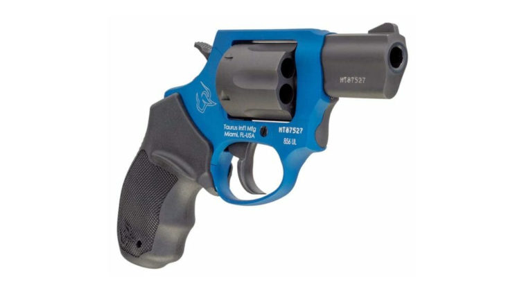 revolver Taurus 856 UL blu cobalto con canna e tamburo in acciaio al carbonio