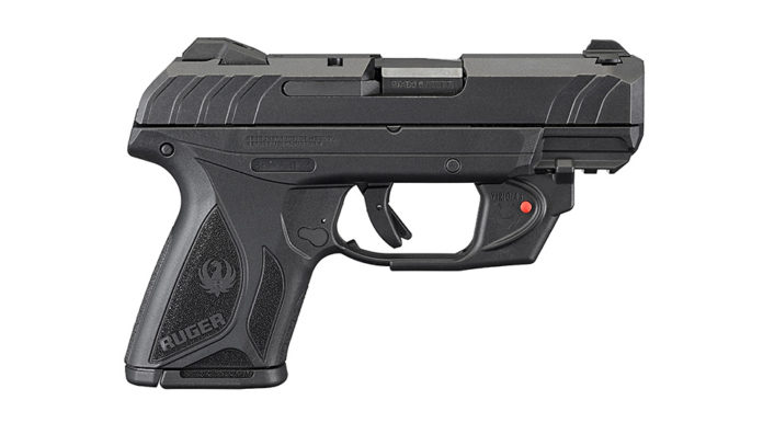 pistola compatta Ruger Security-9 Compact con laser rosso Viridian E-Series