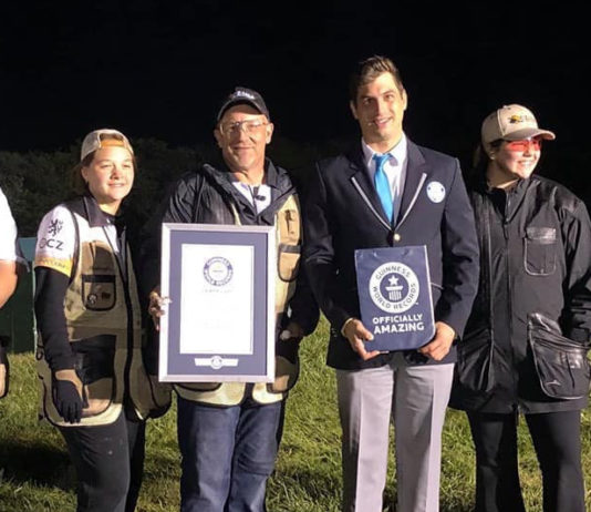 Nuovo record nel tiro a volo: Miller entra nel Guinness dei primati Nuovo record nel tiro a volo, Miller entra nel Guinness dei primati