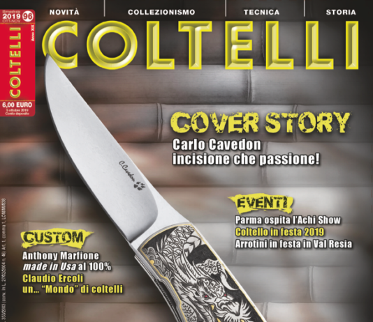 In edicola il numero 96 ottobre-novembre 2019 di Coltelli cover Coltelli 96