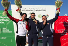 Altre due medaglie per la nazionale italiana di fossa olimpica nazionale italiana di fossa olimpica, daniele resca e massimo fabbrizi sul podio del 3° gran premio internazionale del marocco